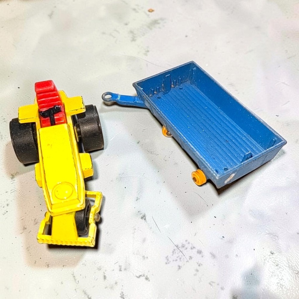 VTG 70s Matchbox Lesney Superfast Rod Roller 21 Hay Trailer 40 Diecast England